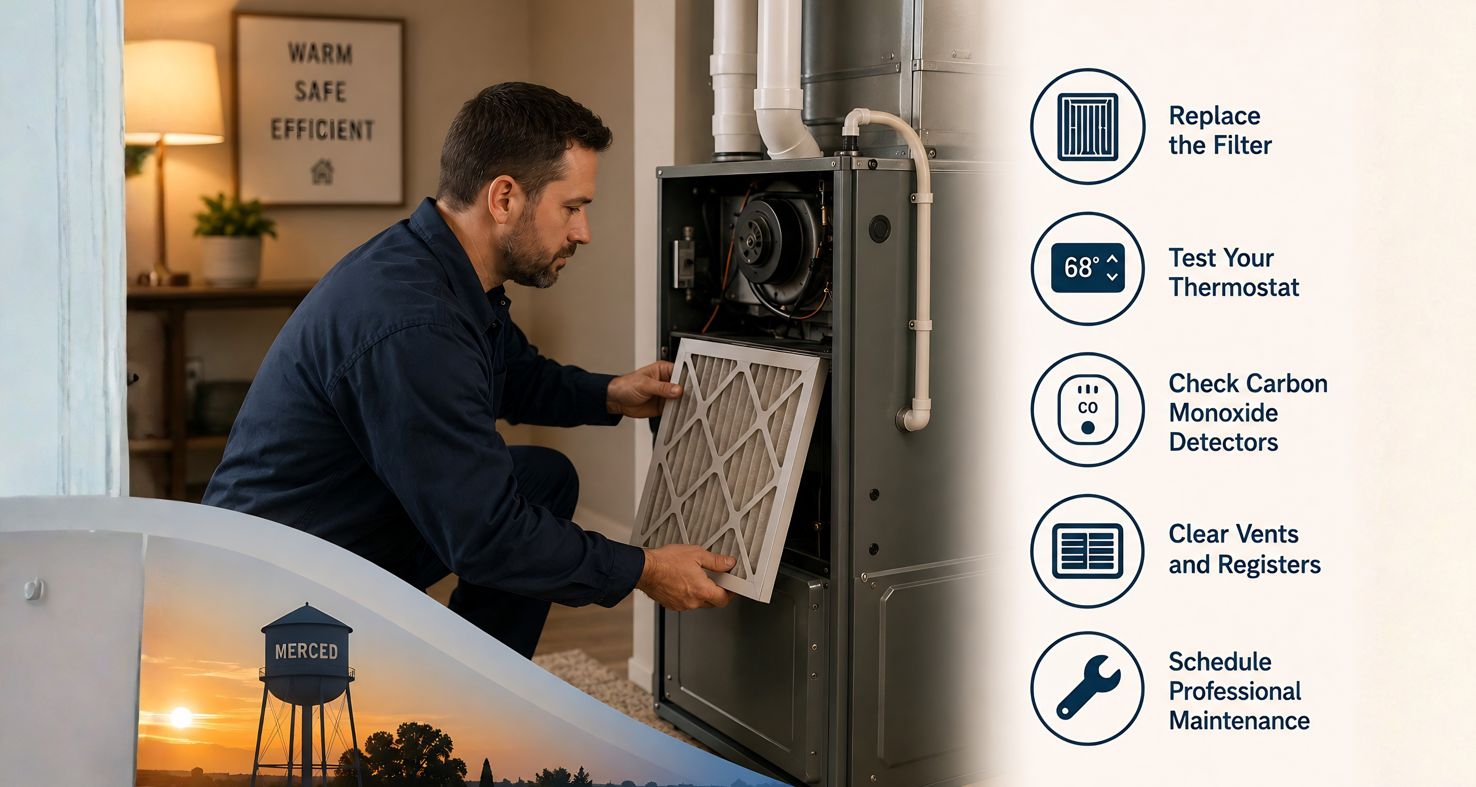 Furnace maintenance tips for Merced homeowners